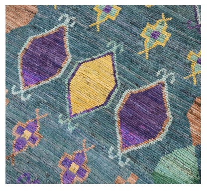 Taimany - Multicolor Tribal Wool Rug - Hand-Knotted 140x85cm