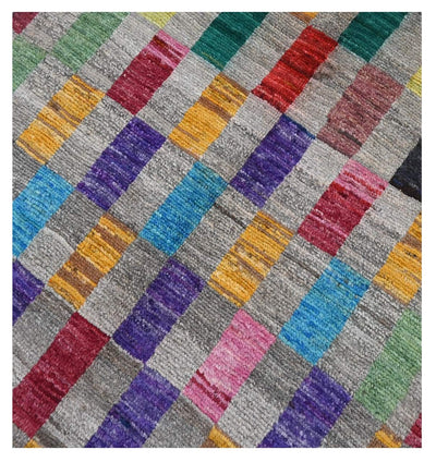Taimany - Tappeto Tribale in Lana Multicolore - Fatto a Mano 144x94cm - CarpetLiving