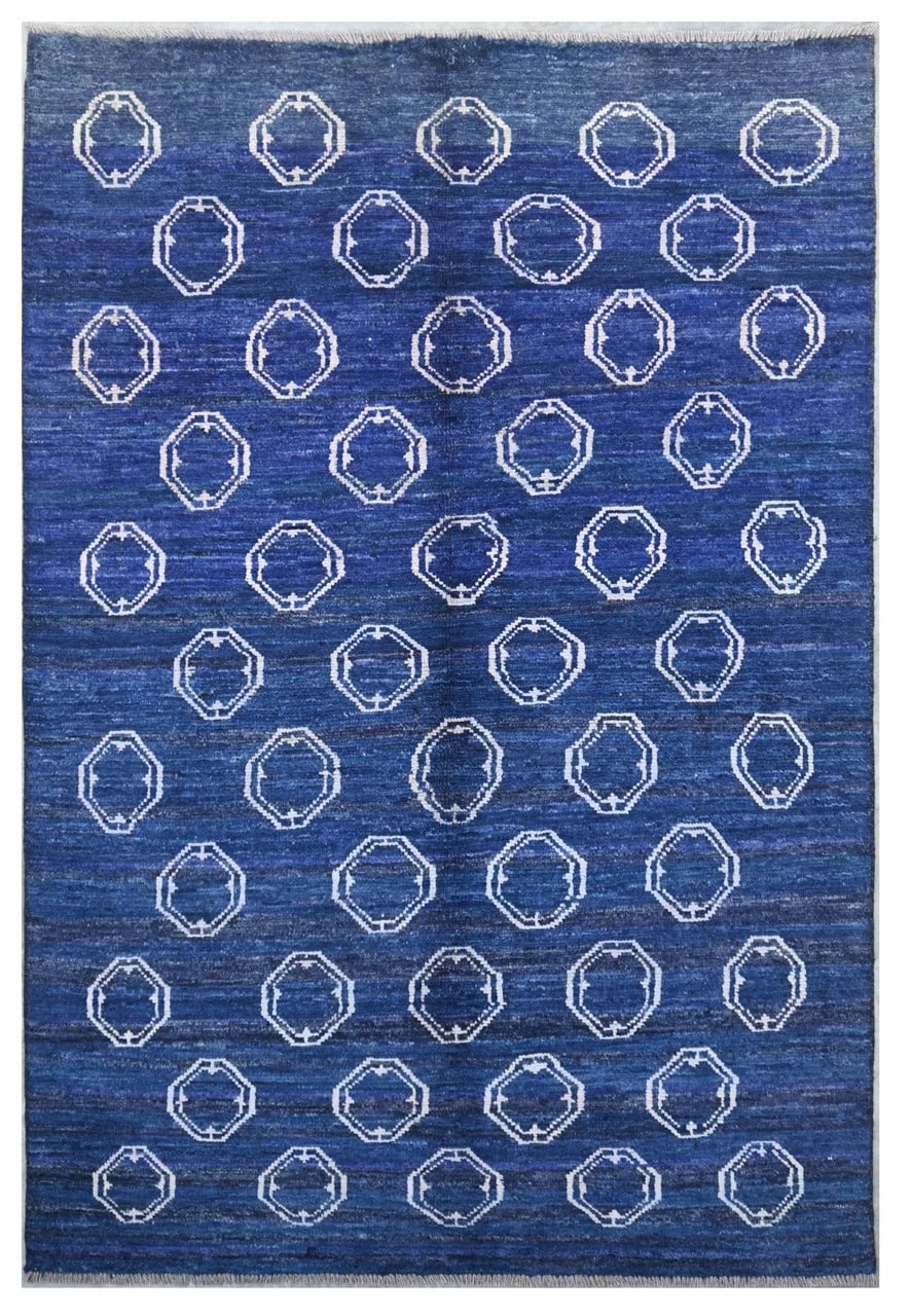 Taimany - Multicolor Tribal Wool Rug - Hand-Knotted 212x142cm