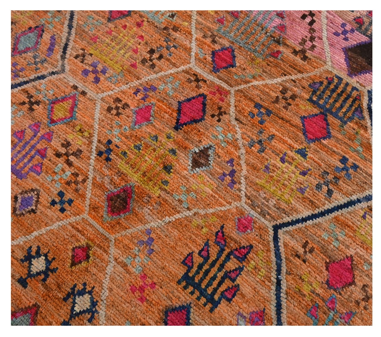 Taimany - Multicolor Tribal Wool Rug - Hand-Knotted 174x122cm