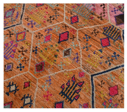 Taimany - Multicolor Tribal Wool Rug - Hand-Knotted 174x122cm