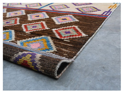 Taimany - Tappeto Tribale in Lana Multicolore - Fatto a Mano 184x119cm - CarpetLiving