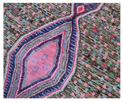 Taimany - Tappeto Tribale in Lana Multicolore - Fatto a Mano 179x116cm