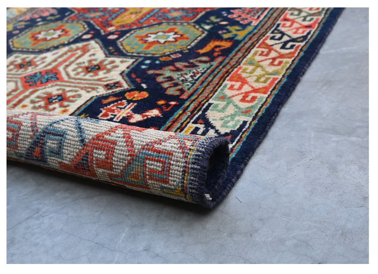 Tappeto Kazak Classico, Multicolore, fatto a mano, 161x97cm
