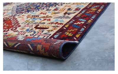 Tappeto Kazak Classico, Multicolore, fatto a mano, 246x171cm - CarpetLiving
