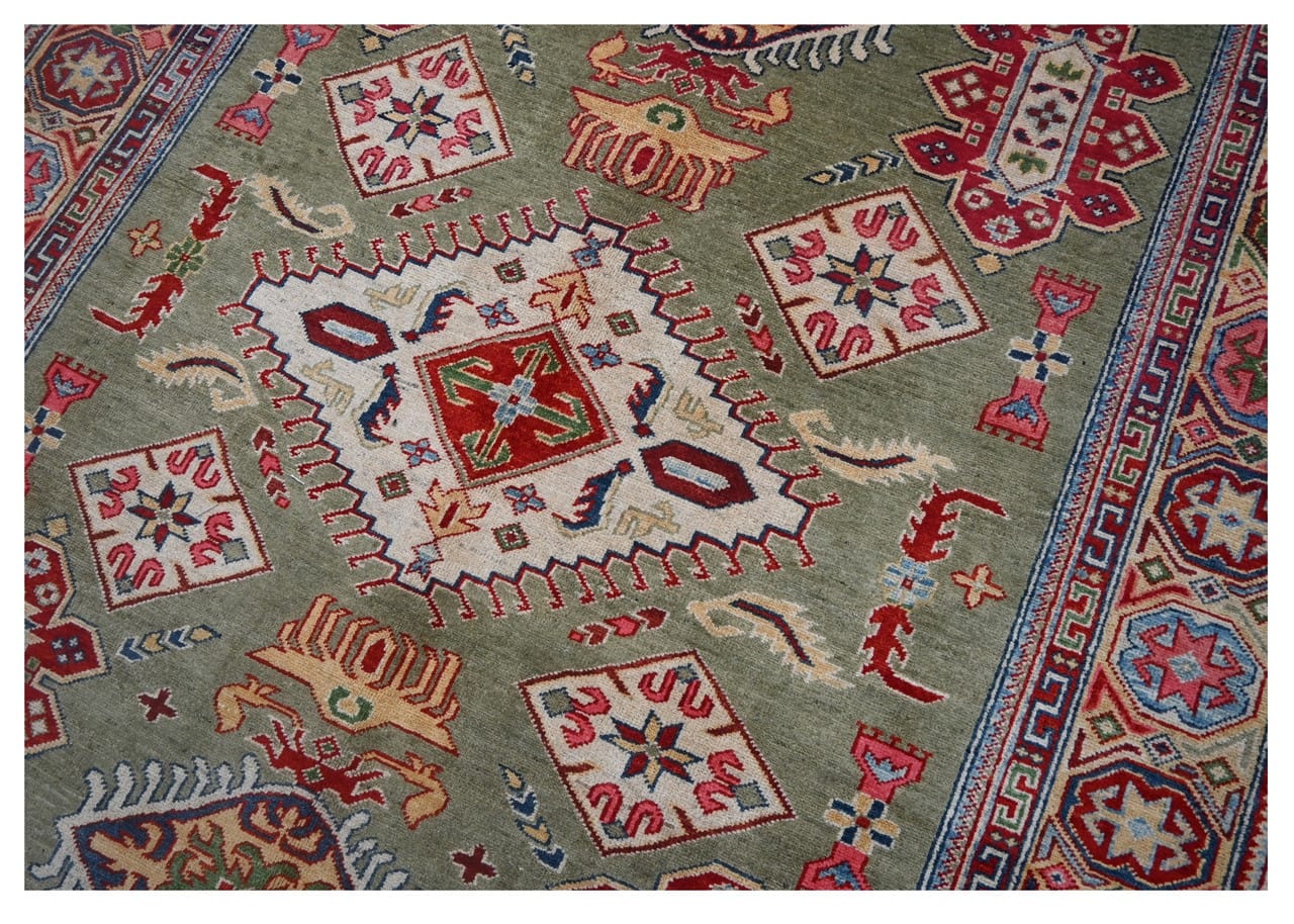 Classic Kazak carpet, Multi, handmade, 218x165cm