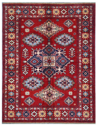 Tappeto Kazak Classico, Multicolore, fatto a mano, 202x152cm - CarpetLiving