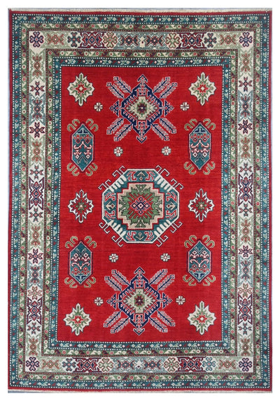 Tappeto Kazak Classico, Multicolore, fatto a mano, 231x156cm - CarpetLiving