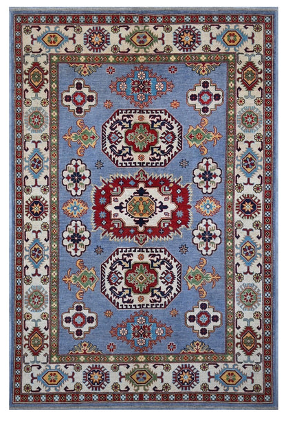 Tappeto Kazak Classico, Multicolore, fatto a mano, 243x170cm