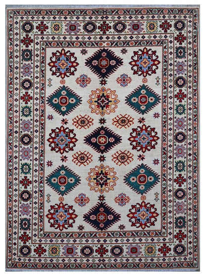 Tappeto Kazak Classico, Multicolore, fatto a mano, 243x173cm