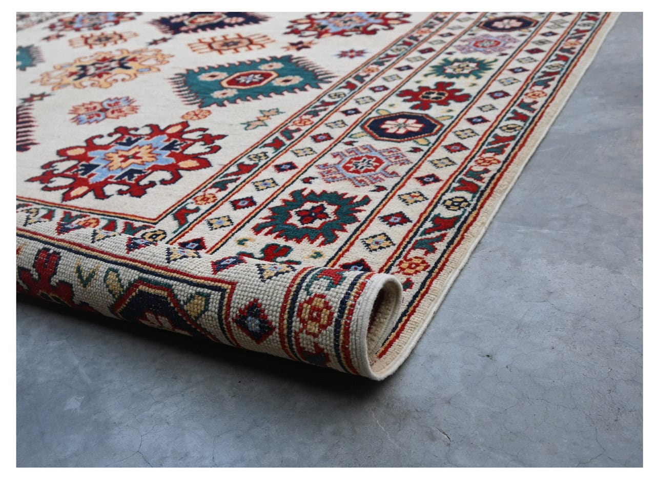 Tappeto Kazak Classico, Multicolore, fatto a mano, 243x173cm
