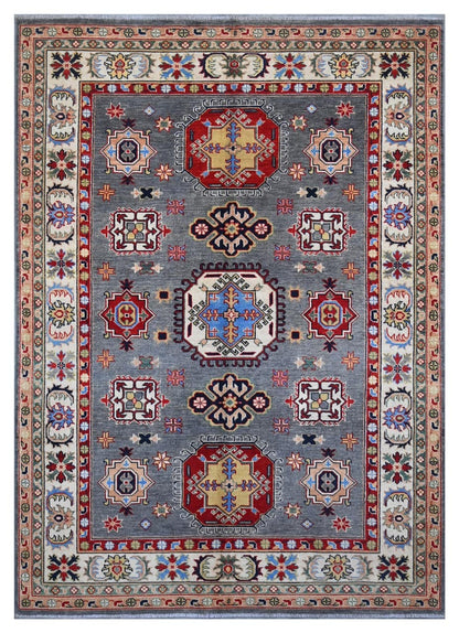 Tappeto Kazak Classico, Multicolore, fatto a mano, 239x170cm