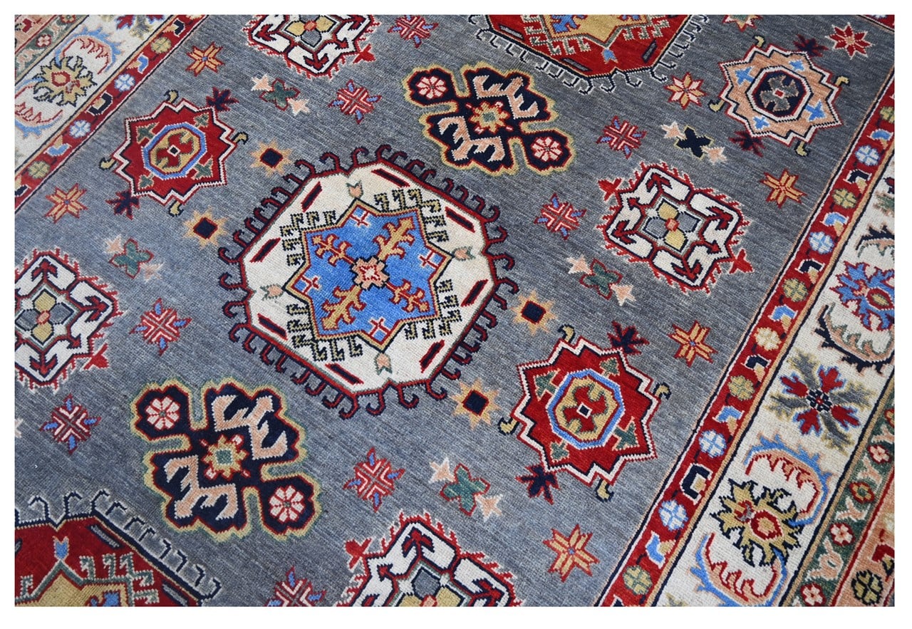 Tappeto Kazak Classico, Multicolore, fatto a mano, 239x170cm