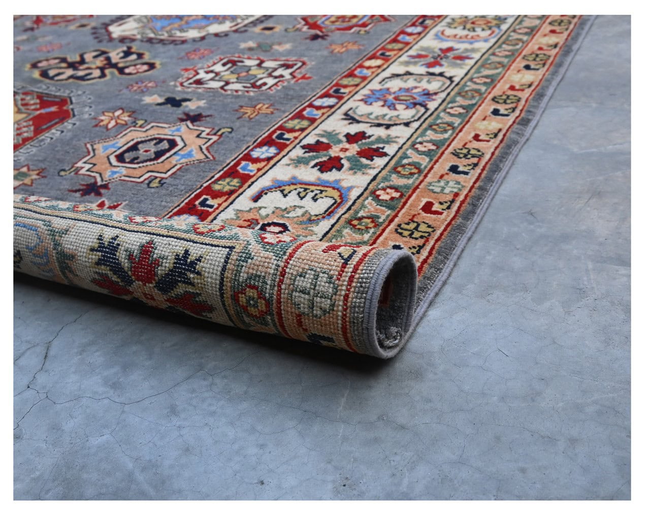 Tappeto Kazak Classico, Multicolore, fatto a mano, 239x170cm
