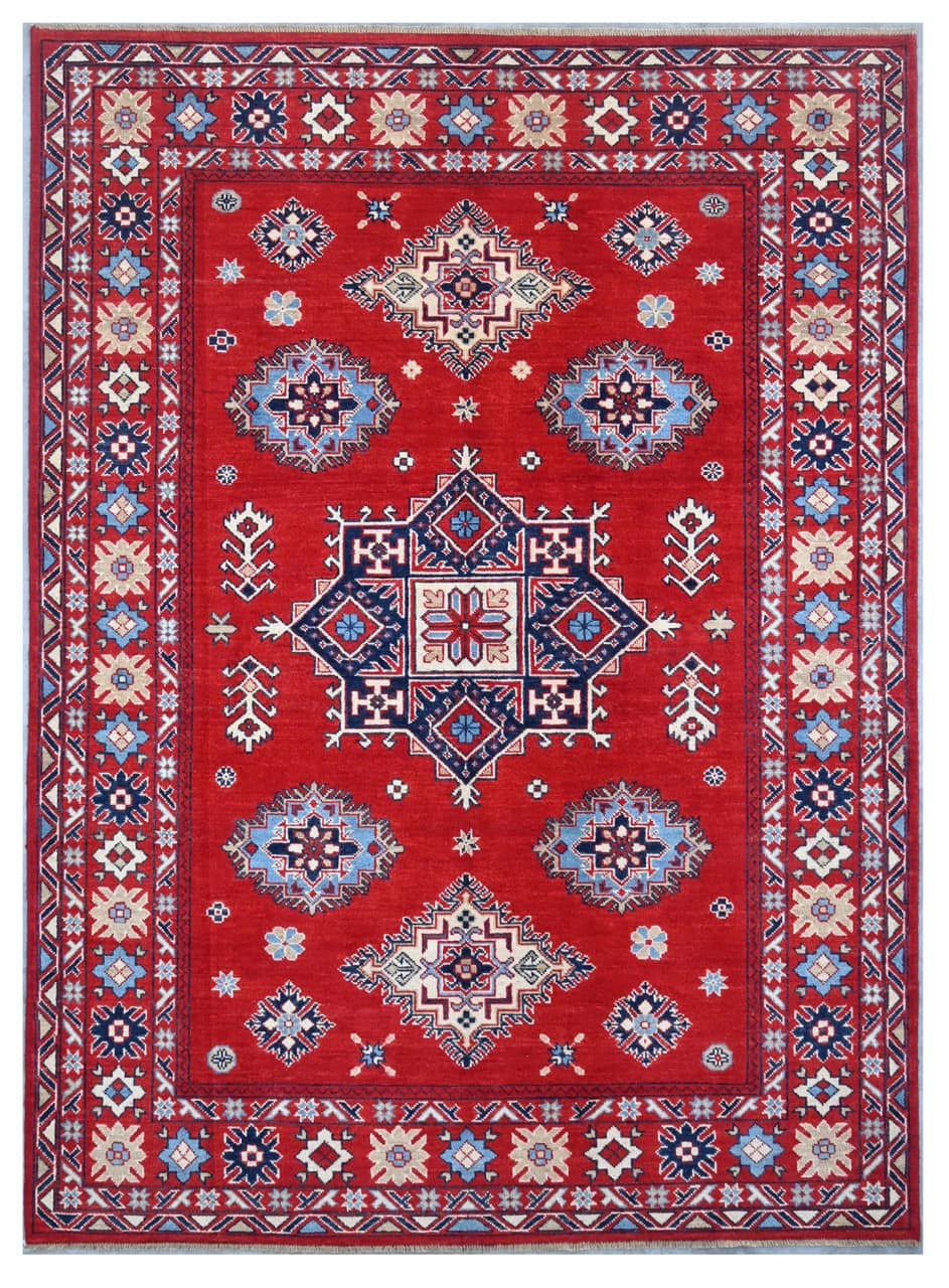 Tappeto Kazak Classico, Multicolore, fatto a mano, 237x169cm