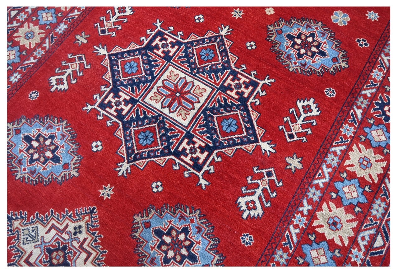 Tappeto Kazak Classico, Multicolore, fatto a mano, 237x169cm