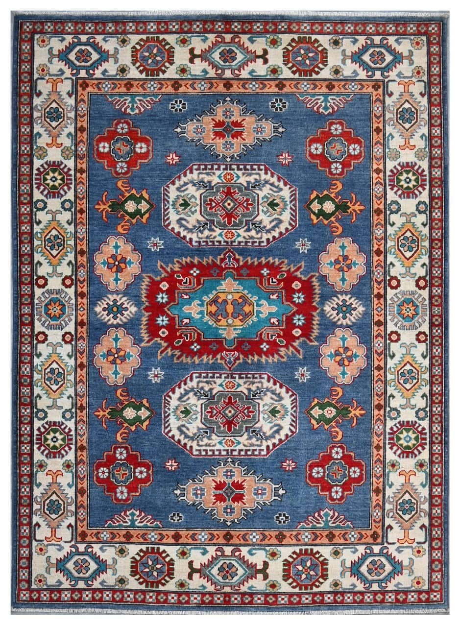 Tappeto Kazak Classico, Multicolore, fatto a mano, 240x170cm