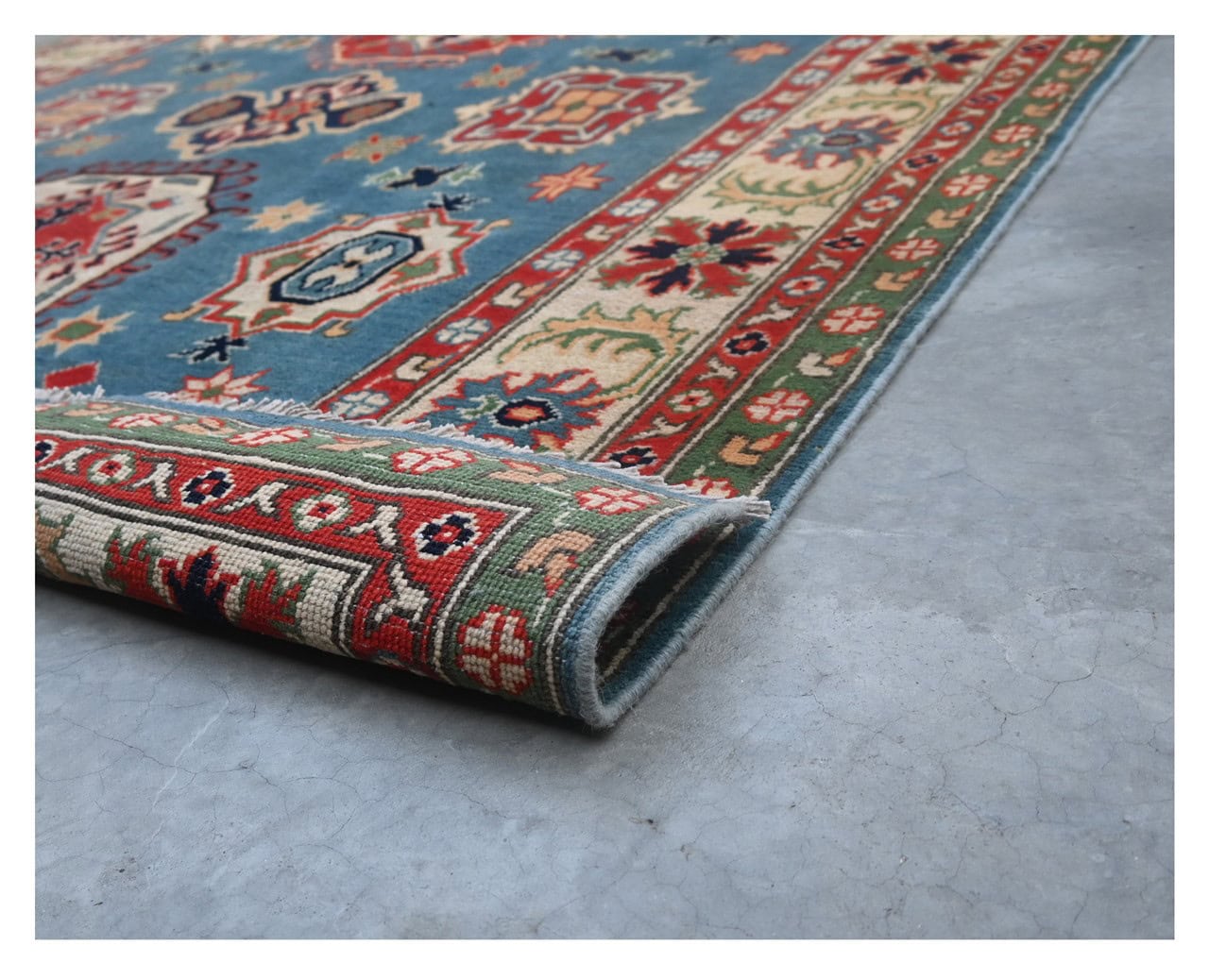 Tappeto Kazak Classico, Multicolore, fatto a mano, 266x161cm