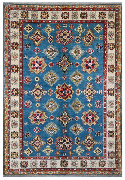 Tappeto Kazak Classico, Multicolore, fatto a mano, 245x167cm