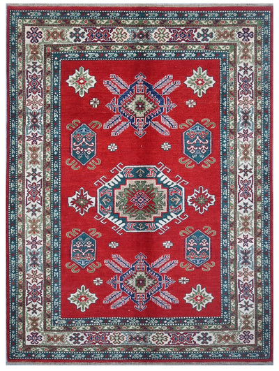Classic Kazak carpet, Multi, handmade, 221x169cm
