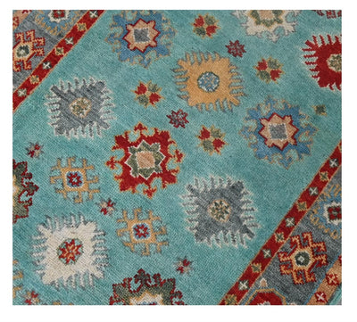 Classic Kazak runner rug, Multi, handmade, 286x77cm