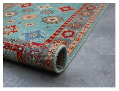 Classic Kazak runner rug, Multi, handmade, 286x77cm