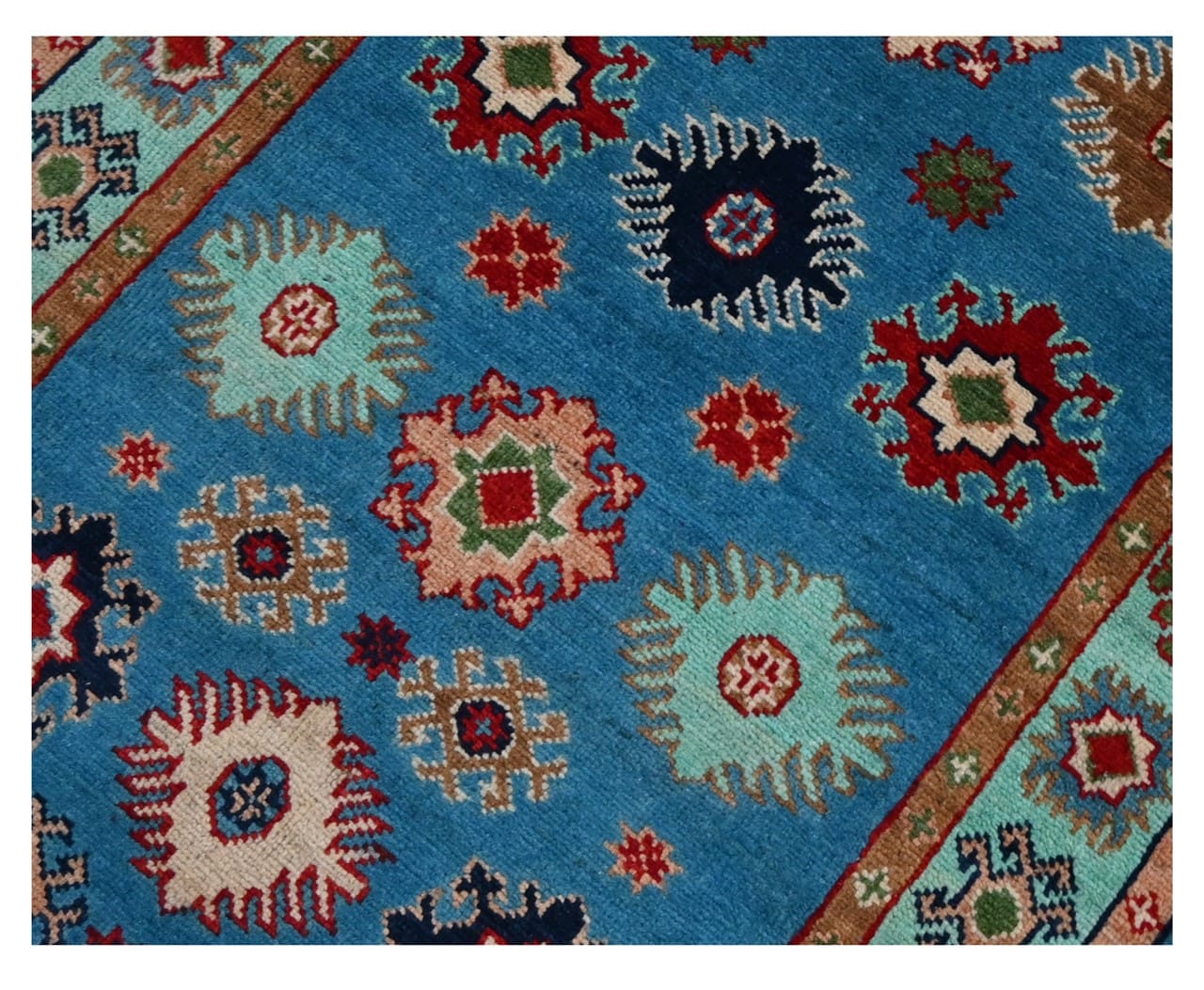 Classic Kazak runner rug, Multi, handmade, 287x80cm
