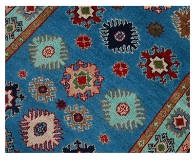 Classic Kazak runner rug, Multi, handmade, 287x80cm