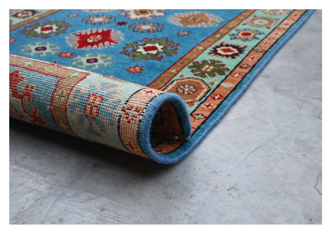 Classic Kazak runner rug, Multi, handmade, 287x80cm