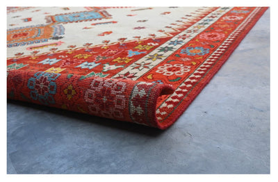 Tappeto Kazak Classico, Multicolore, fatto a mano, 306x196cm - CarpetLiving
