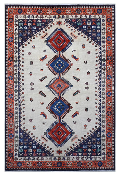Tappeto Kazak Classico, Multicolore, fatto a mano, 313x200cm - CarpetLiving
