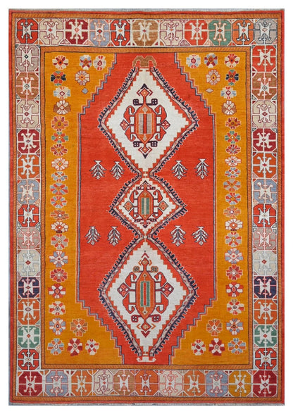 Tappeto Kazak Classico, Multicolore, fatto a mano, 290x196cm