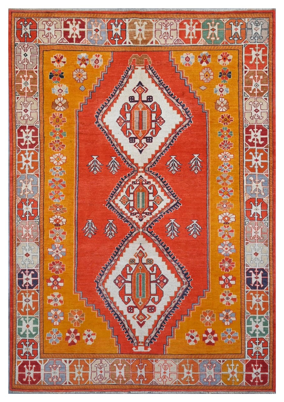 Tappeto Kazak Classico, Multicolore, fatto a mano, 290x196cm