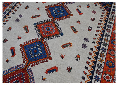 Tappeto Kazak Classico, Multicolore, fatto a mano, 296x195cm - CarpetLiving