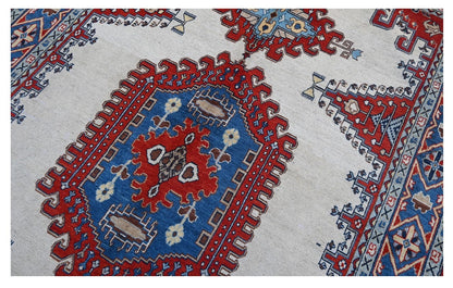Tappeto Kazak Classico, Multicolore, fatto a mano, 339x202cm