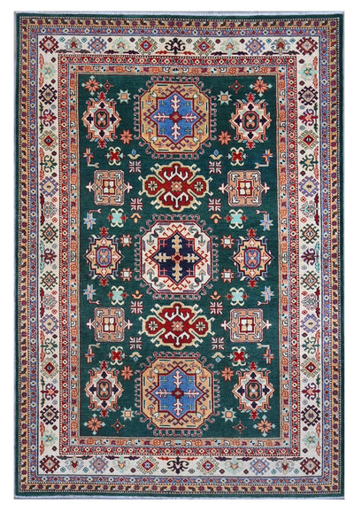 Tappeto Kazak Classico, Multicolore, fatto a mano, 302x200cm - CarpetLiving