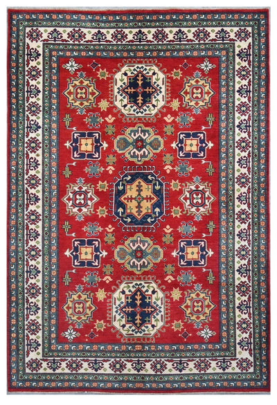Tappeto Kazak Classico, Multicolore, fatto a mano, 298x197cm - CarpetLiving