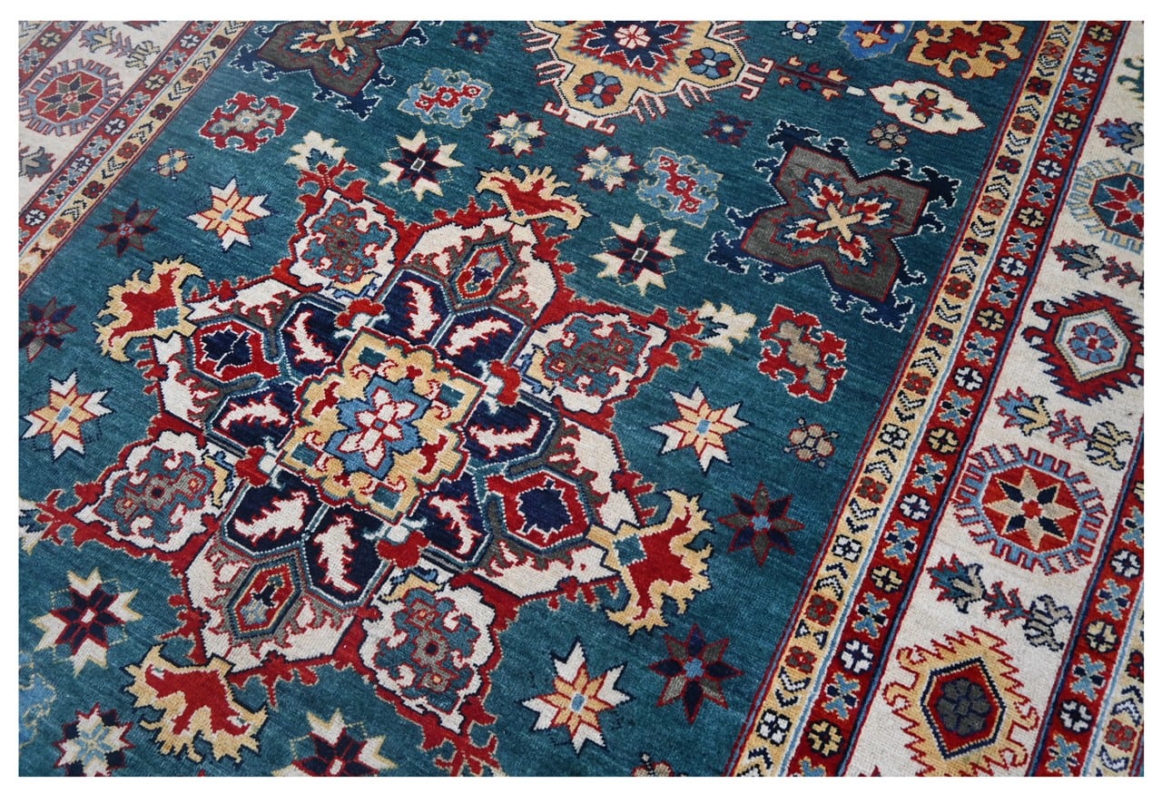 Tappeto Kazak Classico, Multicolore, fatto a mano, 295x191cm
