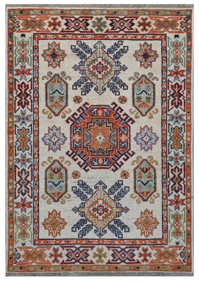 Tappeto Kazak Classico, Multicolore, fatto a mano, 125x81cm - CarpetLiving