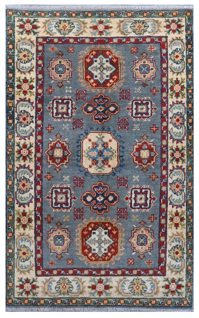 Tappeto Kazak Classico, Multicolore, fatto a mano, 128x78cm - CarpetLiving