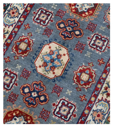 Tappeto Kazak Classico, Multicolore, fatto a mano, 128x78cm - CarpetLiving