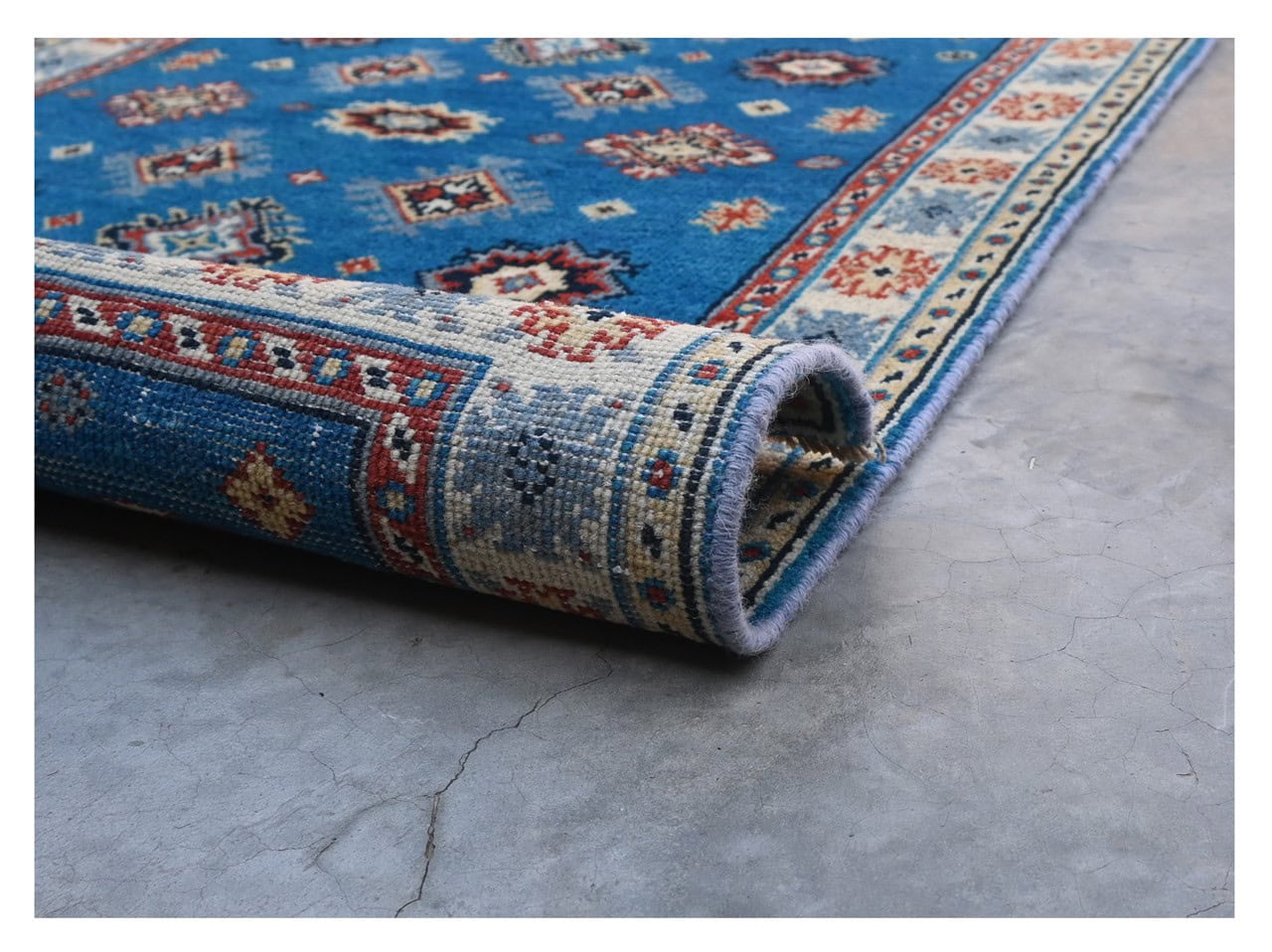 Tappeto Kazak Classico, Multicolore, fatto a mano, 119x83cm