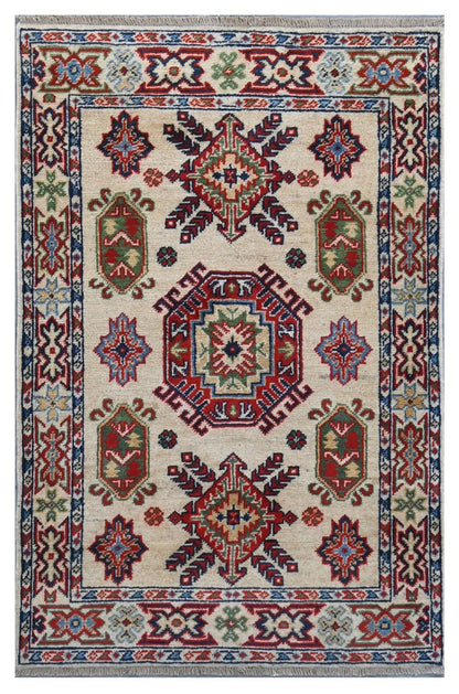 Tappeto Kazak Classico, Multicolore, fatto a mano, 119x77cm
