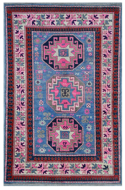 Tappeto Kazak Classico, Multicolore, fatto a mano, 156x99cm - CarpetLiving