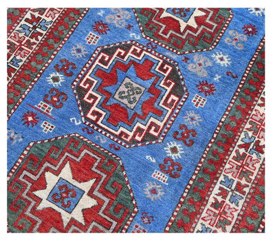 Tappeto Kazak Classico, Multicolore, fatto a mano, 154x106cm - CarpetLiving