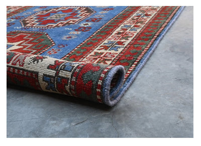 Tappeto Kazak Classico, Multicolore, fatto a mano, 154x106cm - CarpetLiving