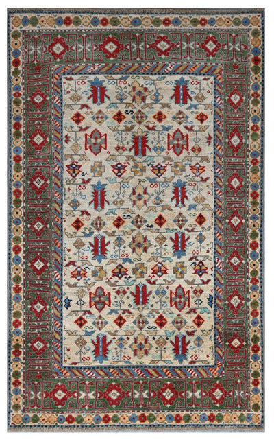 Tappeto Kazak Classico, Multicolore, fatto a mano, 150x89cm - CarpetLiving