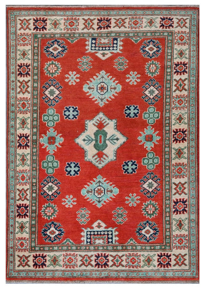 Tappeto Kazak Classico, Multicolore, fatto a mano, 142x98cm - CarpetLiving