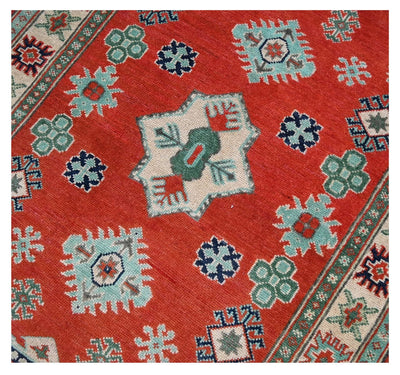 Tappeto Kazak Classico, Multicolore, fatto a mano, 142x98cm - CarpetLiving