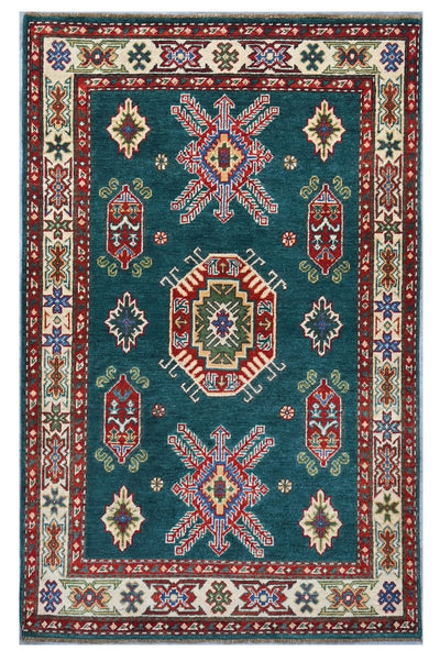 Tappeto Kazak Classico, Multicolore, fatto a mano, 155x76cm - CarpetLiving
